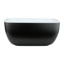 Elite Global Solutions 45 oz Rectangular Melamine Serving Bowl, Black/White (B266069-BW) thumbnail 3