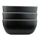 Elite Global Solutions 45 oz Rectangular Melamine Serving Bowl, Black/White (B266069-BW) thumbnail 6