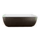Elite Global Solutions 113 oz Square Melamine Serving Bowl, White/Chocolate (B267098-WS/CH) thumbnail 3