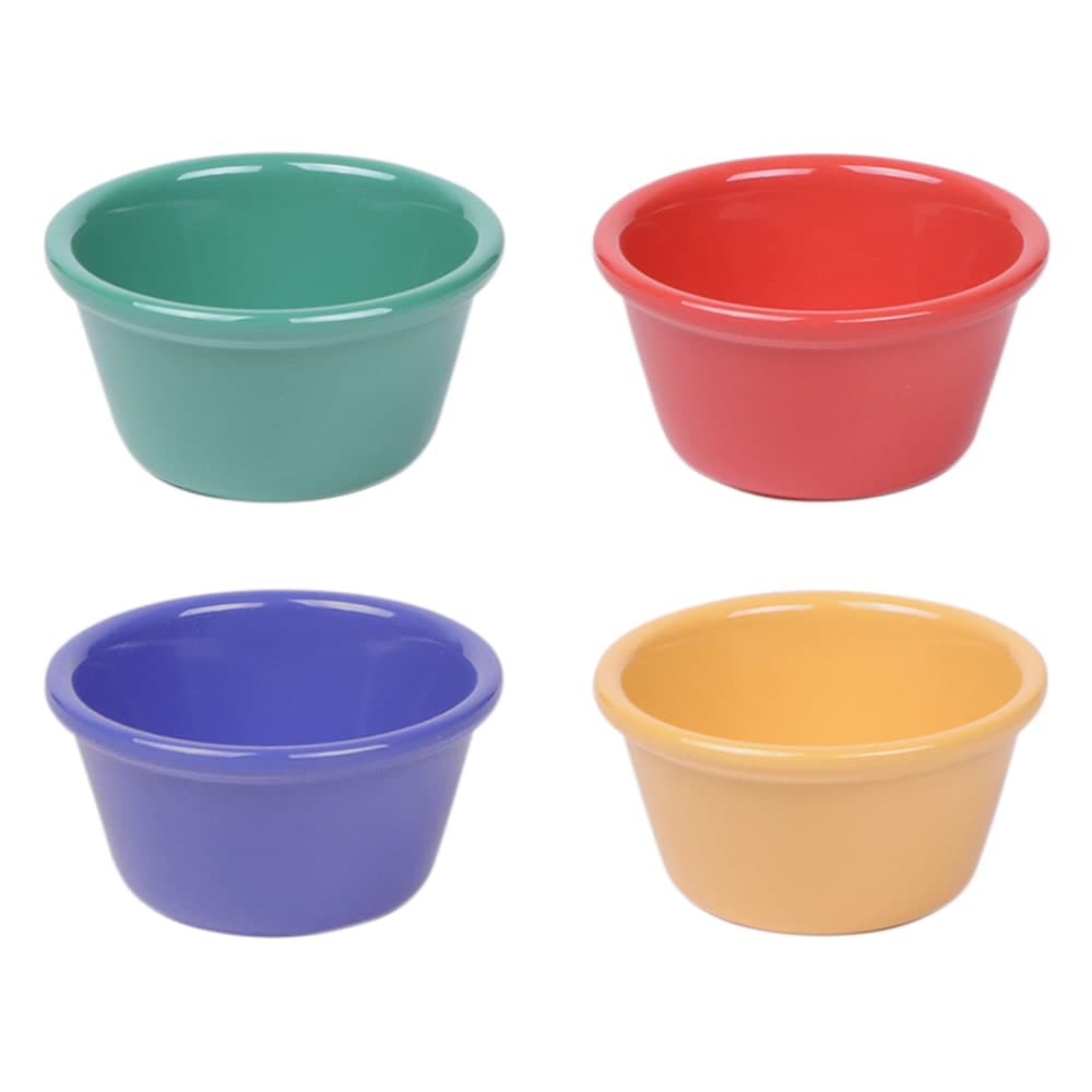Elite Global Solutions 4 oz Melamine Ramekin, Assorted Colors (B3134SM-MIX)