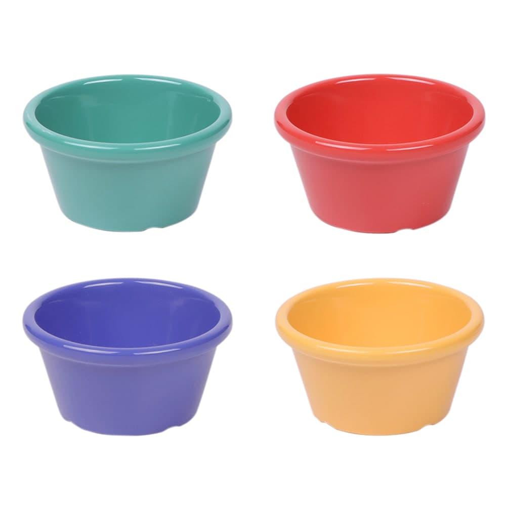 Elite Global Solutions 6 oz Melamine Ramekin, Assorted Colors (B375SM-MIX)