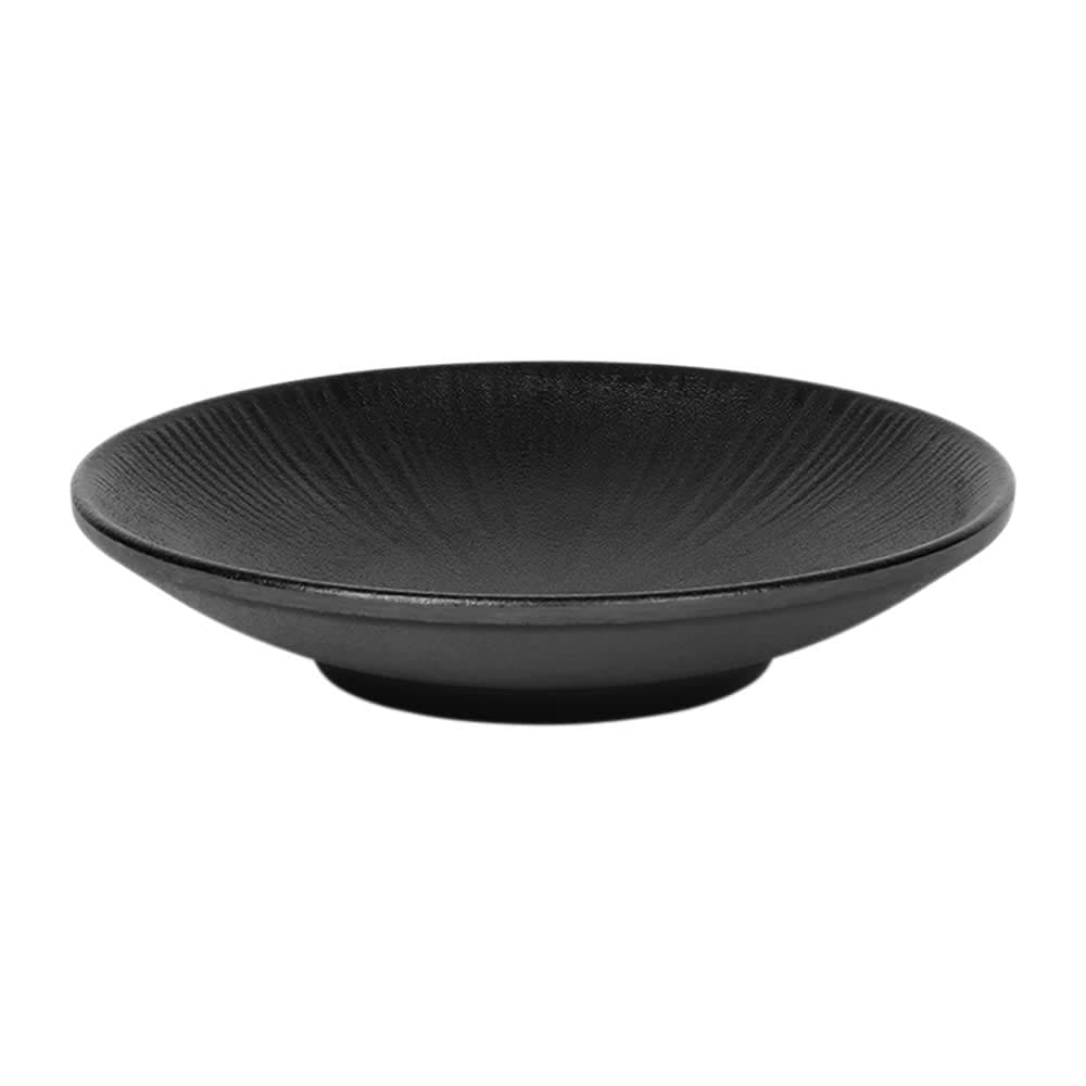 Elite Global Solutions 6" Round Melamine Plate, Black (B379060-B)