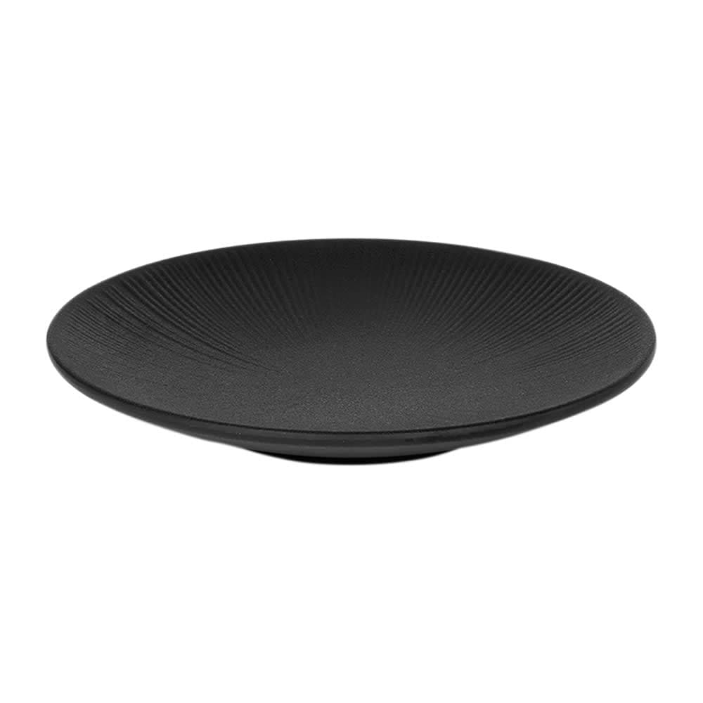 Elite Global Solutions 8 1/4" Round Melamine Plate, Black (B379825-B)