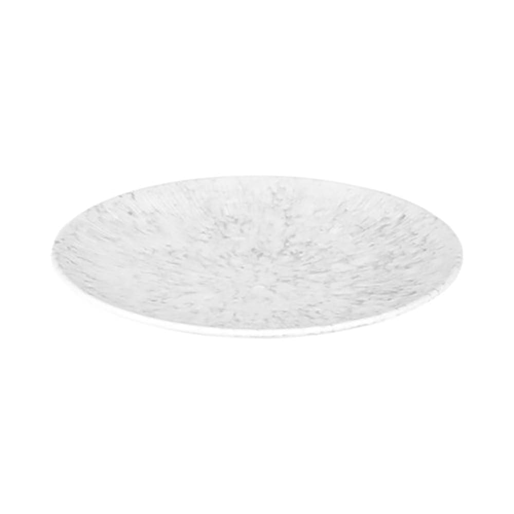 Elite Global Solutions 13" Round Melamine Plate, Gray Marble (B380130-GYM)