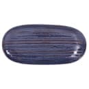 Elite Global Solutions Oval Plastic Dinner Plate - 11" x 5 1/4", Stardust Blue (B396110-SDB) thumbnail 2