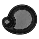 Elite Global Solutions 9 1/2" x 8" Oval Chip & Dip Plate - Melamine, Black (B429095-B) thumbnail 4