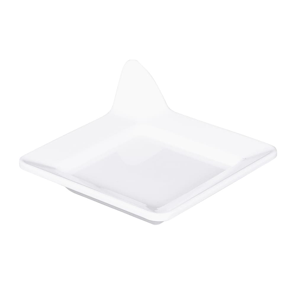 Elite Global Solutions 4 3/4" Square Melamine Plate, White (B475SQ-W)