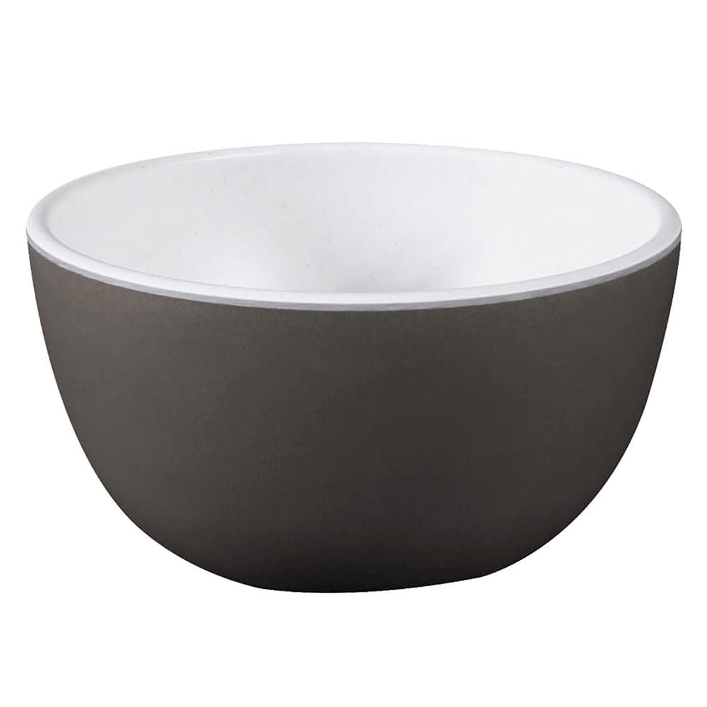 Elite Global Solutions 22 oz Round Melamine Bowl, Chocolate/White (B55R2T-WS/CH)