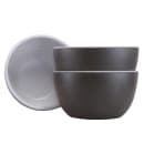 Elite Global Solutions 22 oz Round Melamine Bowl, Chocolate/White (B55R2T-WS/CH) thumbnail 4