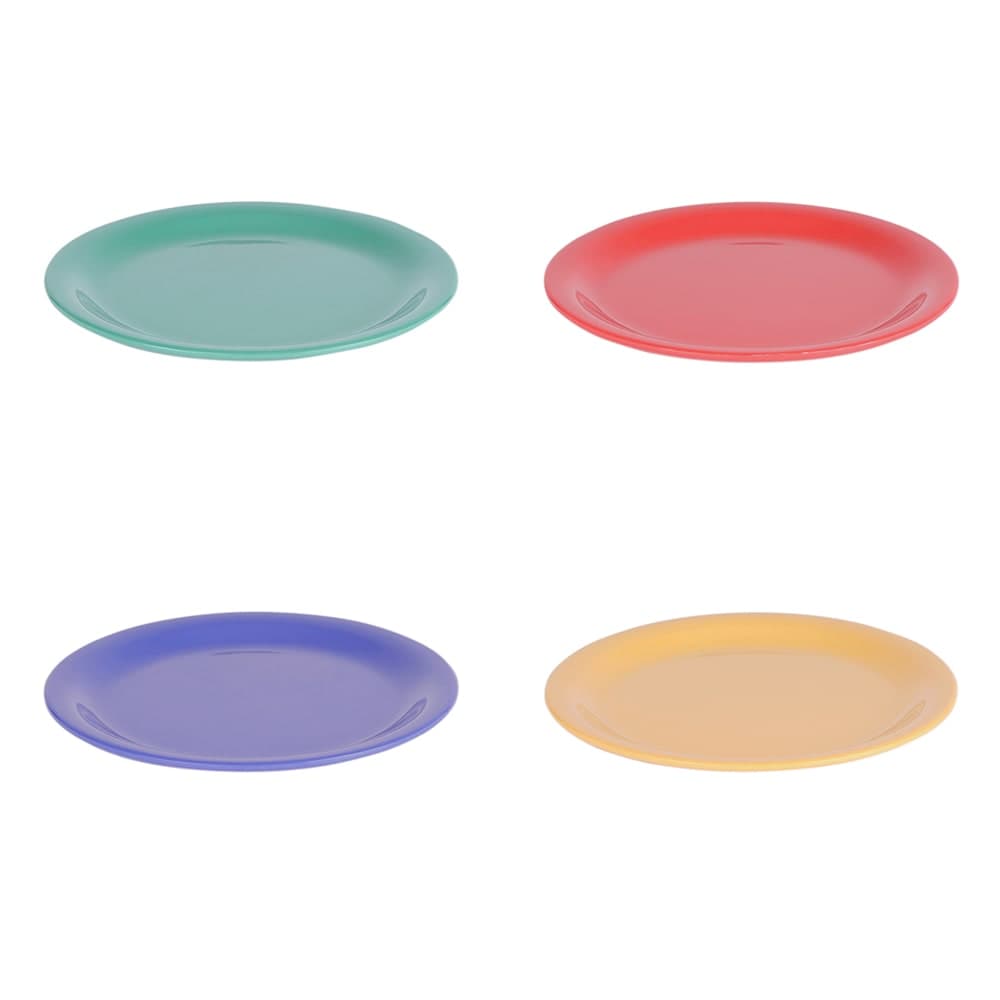 Elite Global Solutions 7 1/4" Round Rio Platter - Melamine, Assorted Colors (B714PL-MIX)