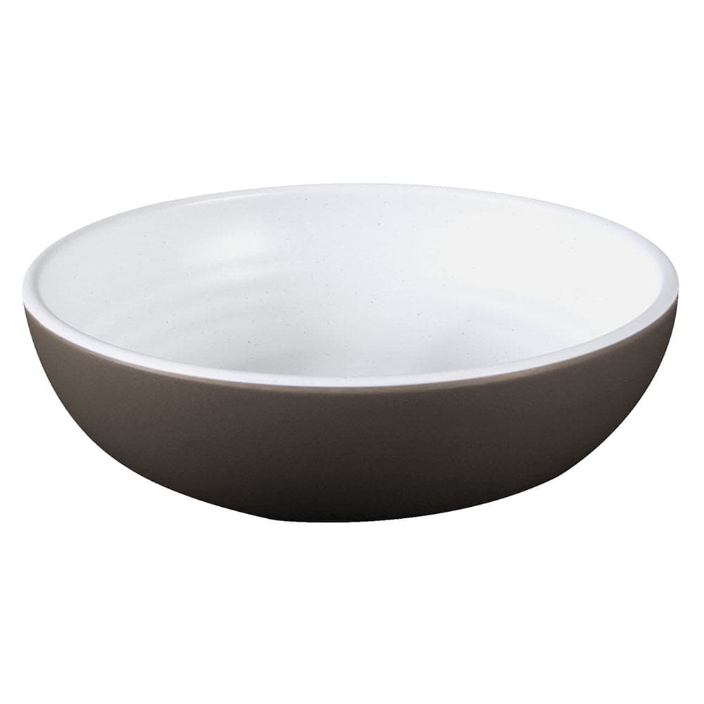 Elite Global Solutions 26 oz Round Melamine Bowl, Chocolate/White (B7R2T-WS/CH)