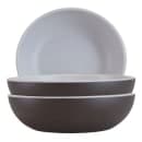 Elite Global Solutions 26 oz Round Melamine Bowl, Chocolate/White (B7R2T-WS/CH) thumbnail 4