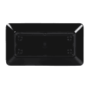 Elite Global Solutions Rectangular Melamine Dinner Plate - 15" x 8", Black (B815RC-B) thumbnail 4