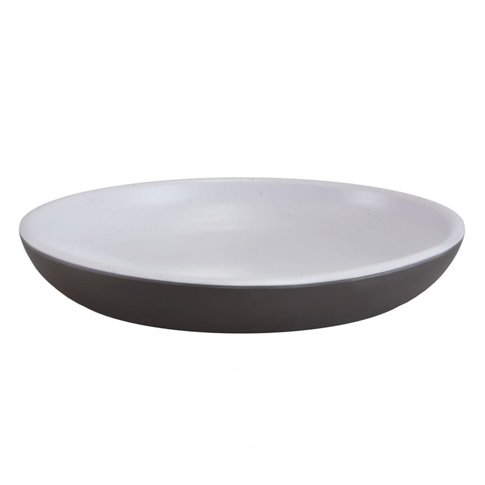 Elite Global Solutions 8 1/2" Round Melamine Salad Plate, Chocolate/White (B85R2T-WS/CH)