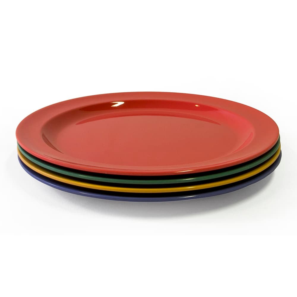 Elite Global Solutions 9" Round Melamine Dinner Plate, Assorted Colors (B91PL-MIX)