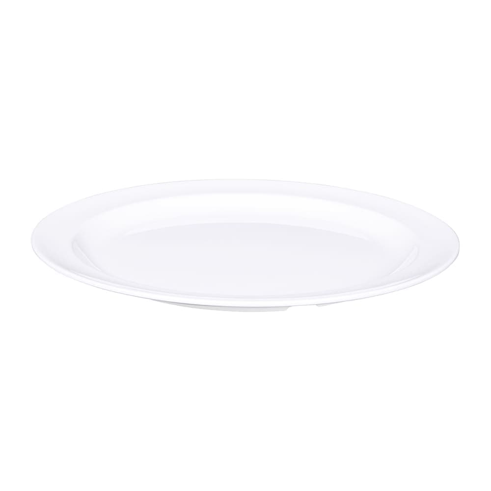 Elite Global Solutions 9" Round Melamine Dinner Plate, White (B91PL-W)