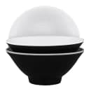 Elite Global Solutions 14 oz Round Melamine Bowl, Black/White (D1005RR-BW) thumbnail 6