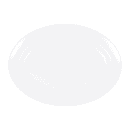 Elite Global Solutions 14 1/2" x 10 1/2" Oval Merced Platter - Melamine, White (D1014OV-W) thumbnail 2