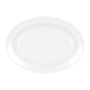 Elite Global Solutions 14 1/2" x 10 1/2" Oval Merced Platter - Melamine, White (D1014OV-W) thumbnail 4