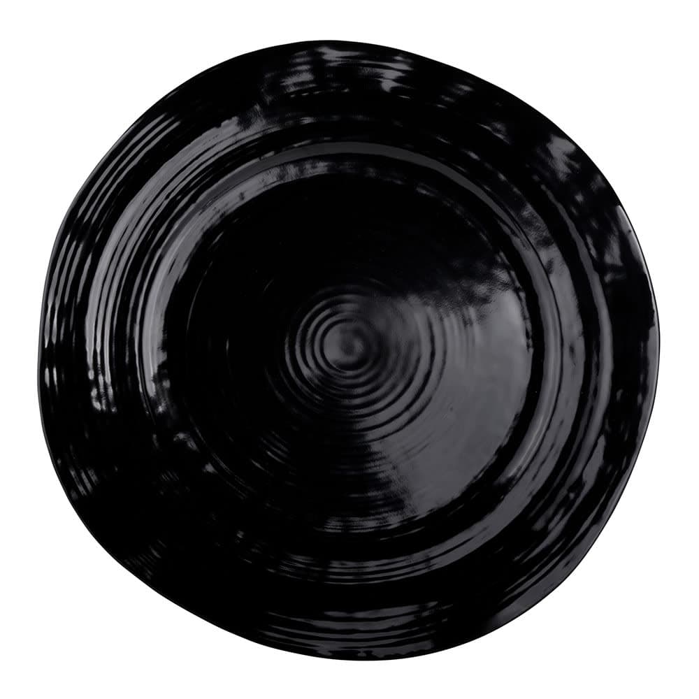 Elite Global Solutions 10" Round Melamine Dinner Plate, Black (D101-B)