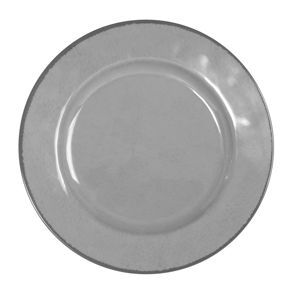 Elite Global Solutions 10 1/2" Round Melamine Dinner Plate, Gray (D1025M-G)