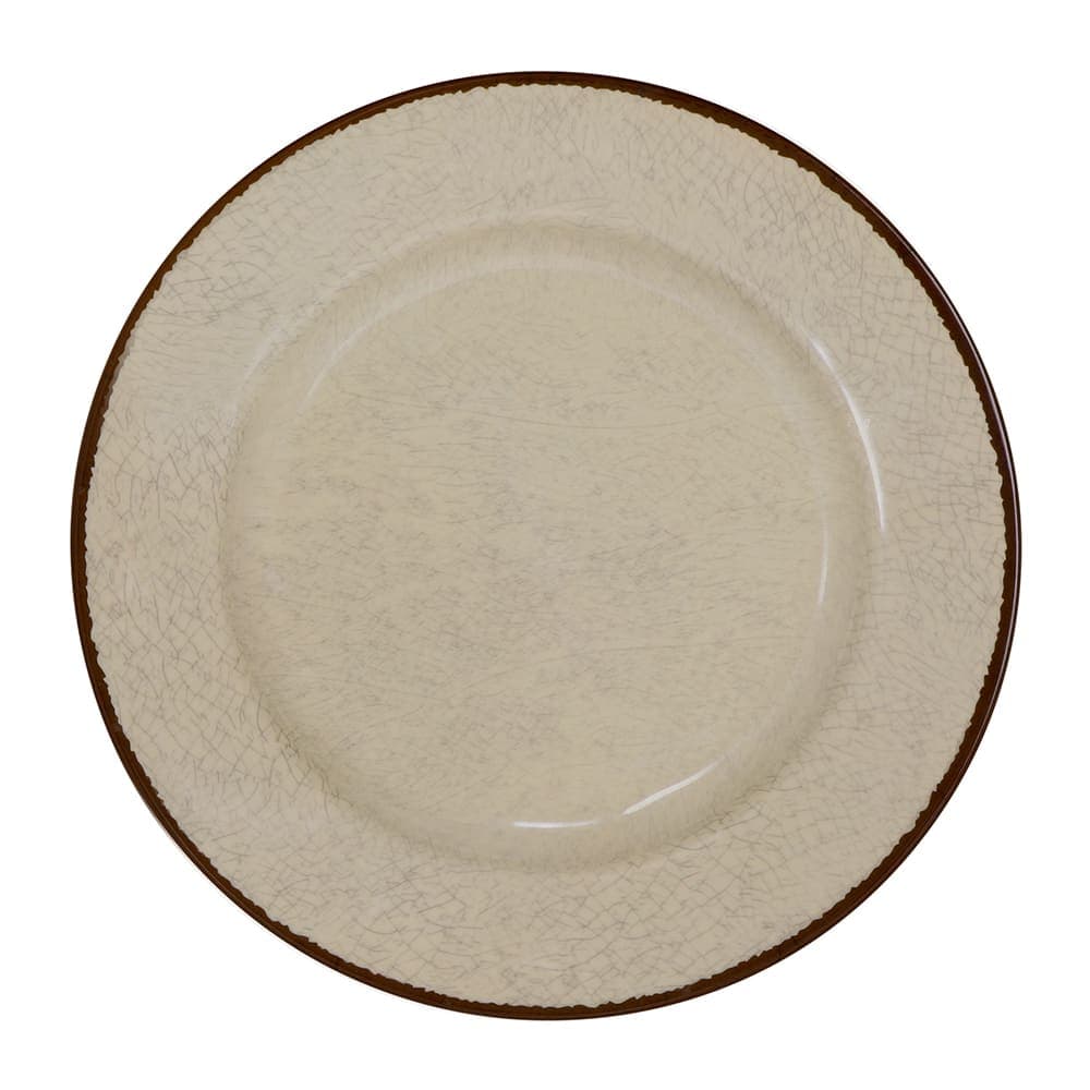 Elite Global Solutions 10 1/2" Round Melamine Dinner Plate, Vanilla (D1025M-V)