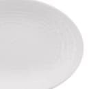 Elite Global Solutions 10 1/4" x 7 3/4" Oval Pebble Creek Platter - Melamine, White (D107RR-W) thumbnail 5