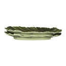 Elite Global Solutions Leaf Shaped Melamine Dinner Plate - 11" x 10", Green (D1110PL-DG) thumbnail 6