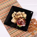 Elite Global Solutions 11" Square Melamine Dinner Plate, Black (D1111SQ-B) thumbnail 6