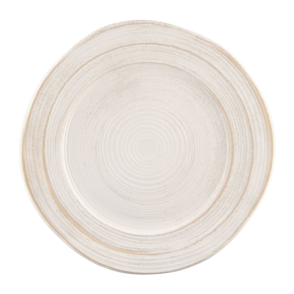 Elite Global Solutions 11 3/4" Round Melamine Dinner Plate, Off White Stone (D1134ST-OWD)