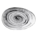 Elite Global Solutions 11 1/4" x 7 1/2" Oval Melamine Dinner Plate - Black (D1172OV-BD) thumbnail 2