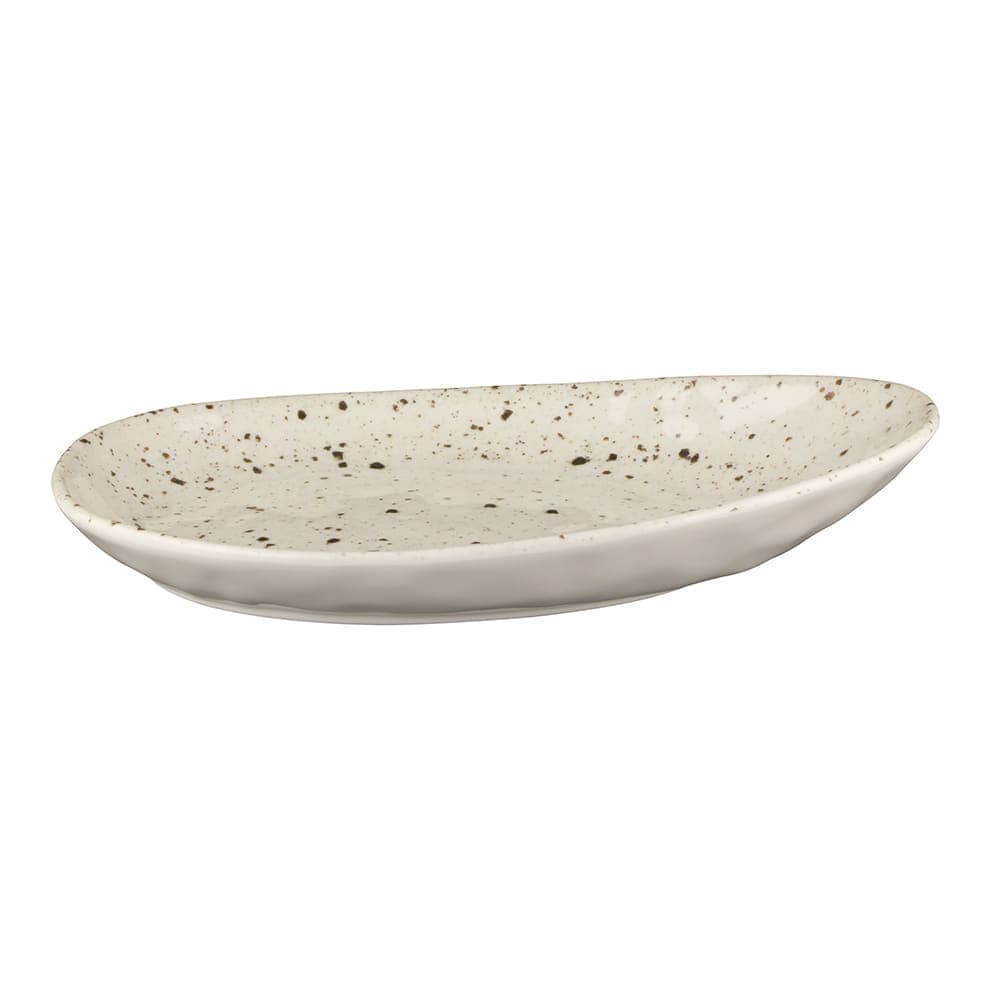 Elite Global Solutions 11 1/4" x 7 1/2" Oval Melamine Dinner Plate - Chocolate Chip (D1172OV-CC)