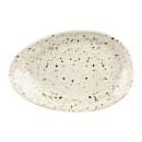 Elite Global Solutions 11 1/4" x 7 1/2" Oval Melamine Dinner Plate - Chocolate Chip (D1172OV-CC) thumbnail 2