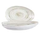 Elite Global Solutions 11 1/4" x 7 1/2" Oval Melamine Dinner Plate - Taupe (D1172OV-TD) thumbnail 6