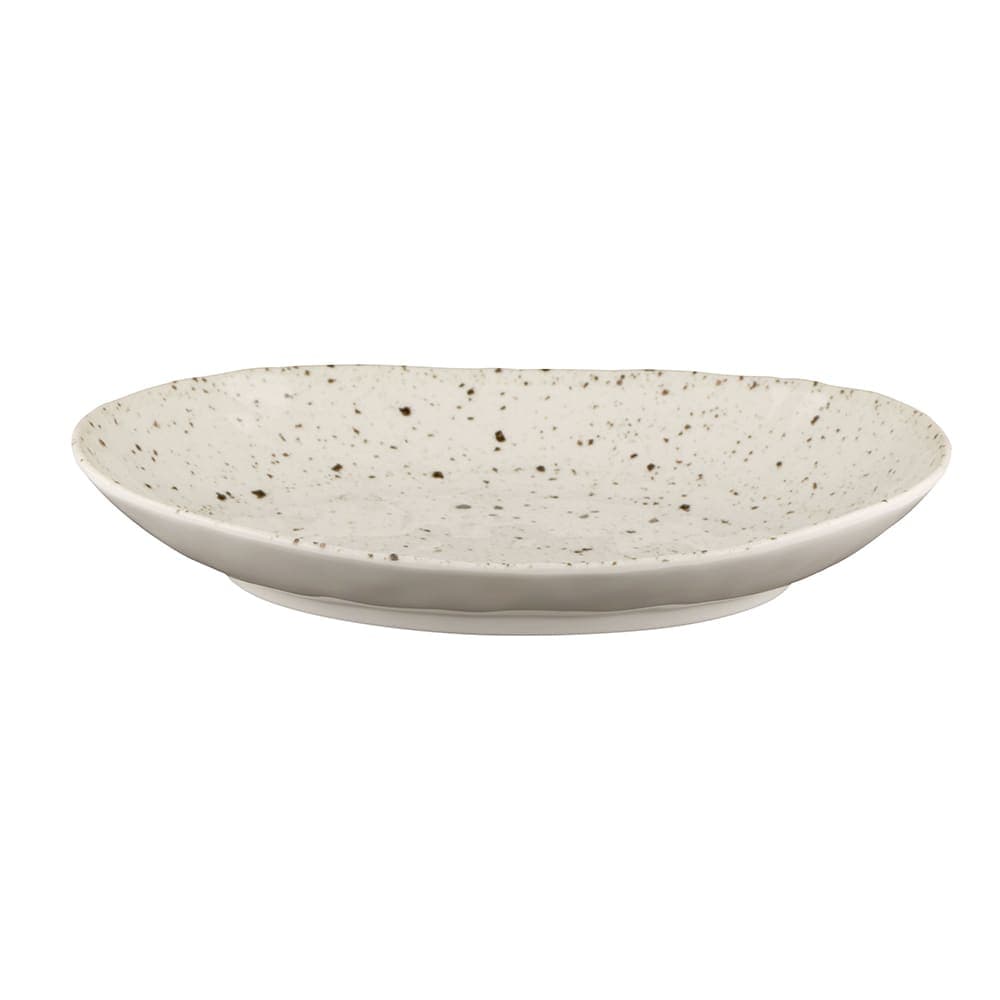 Elite Global Solutions 11" x 8 3/8" Oval Melamine Dinner Plate - Chocolate Chip (D1181OV-CC)