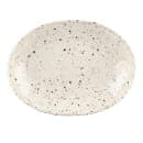 Elite Global Solutions 11" x 8 3/8" Oval Melamine Dinner Plate - Chocolate Chip (D1181OV-CC) thumbnail 2