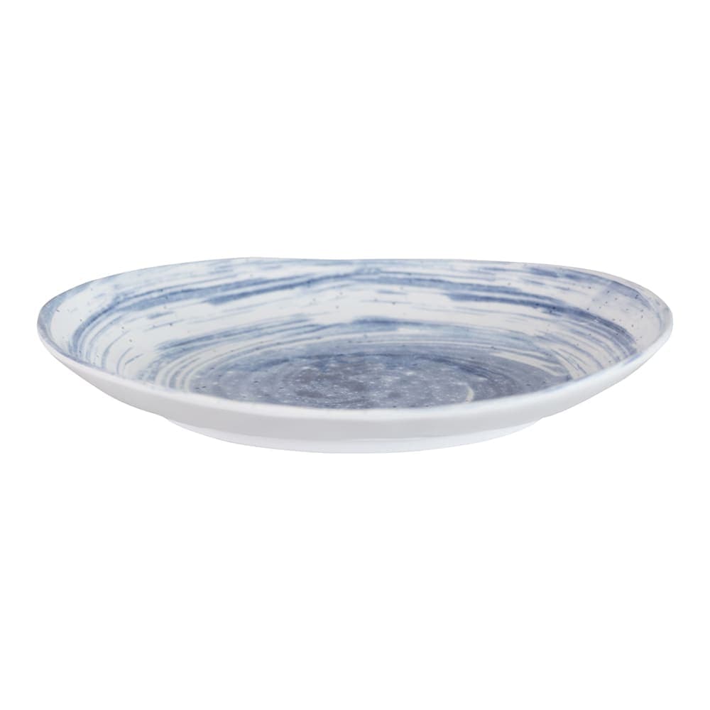 Elite Global Solutions 11" x 8 3/8" Oval Melamine Dinner Plate - Navy (D1181OV-ND)