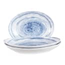 Elite Global Solutions 11" x 8 3/8" Oval Melamine Dinner Plate - Navy (D1181OV-ND) thumbnail 6