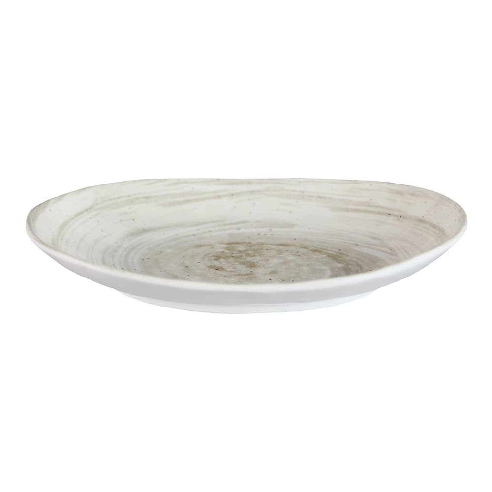 Elite Global Solutions 11" x 8 3/8" Oval Melamine Dinner Plate - Taupe (D1181OV-TD)