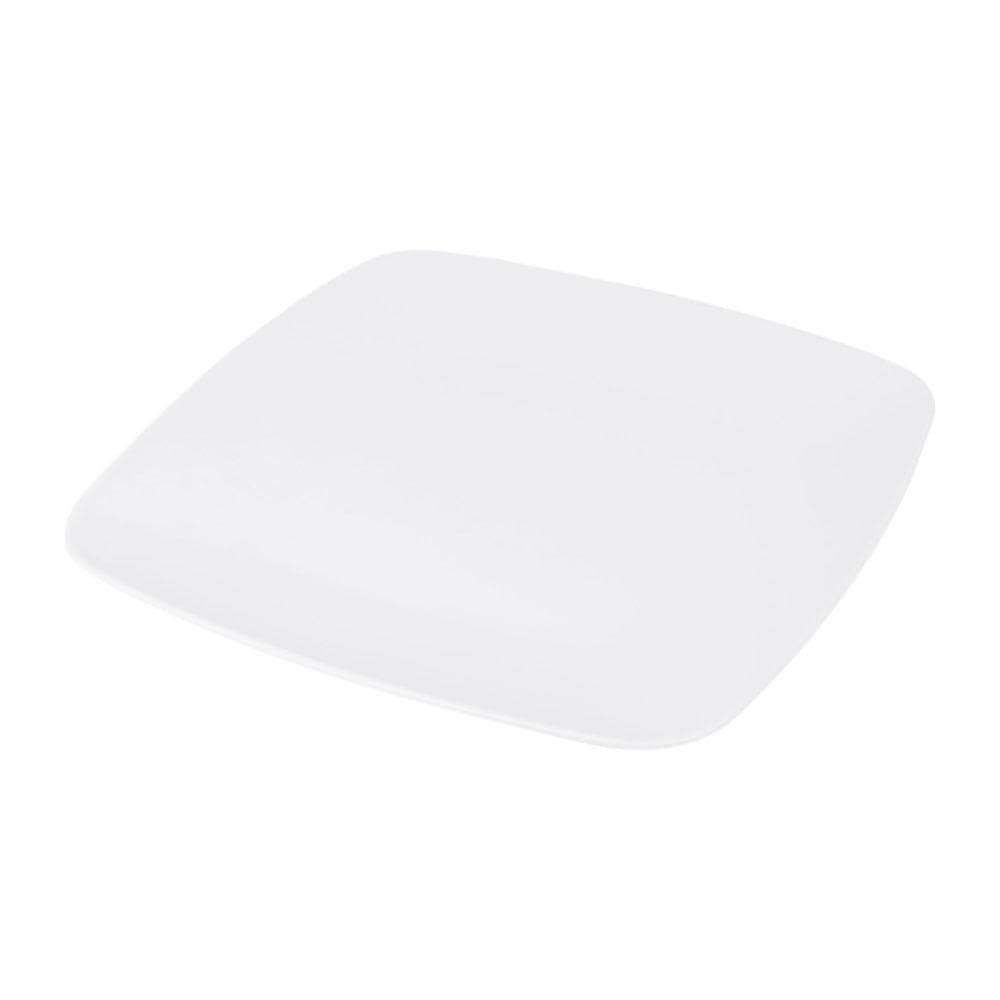 Elite Global Solutions 11 3/8" Square Melamine Dinner Plate, White (D11SQR-W)
