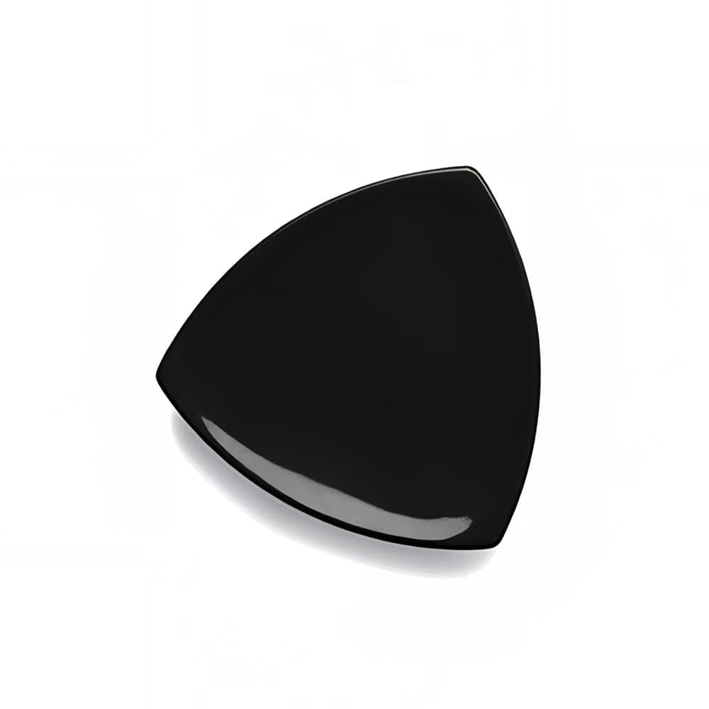 Elite Global Solutions 10 1/4" Triangular Melamine Dinner Plate, Black (D11T-B)