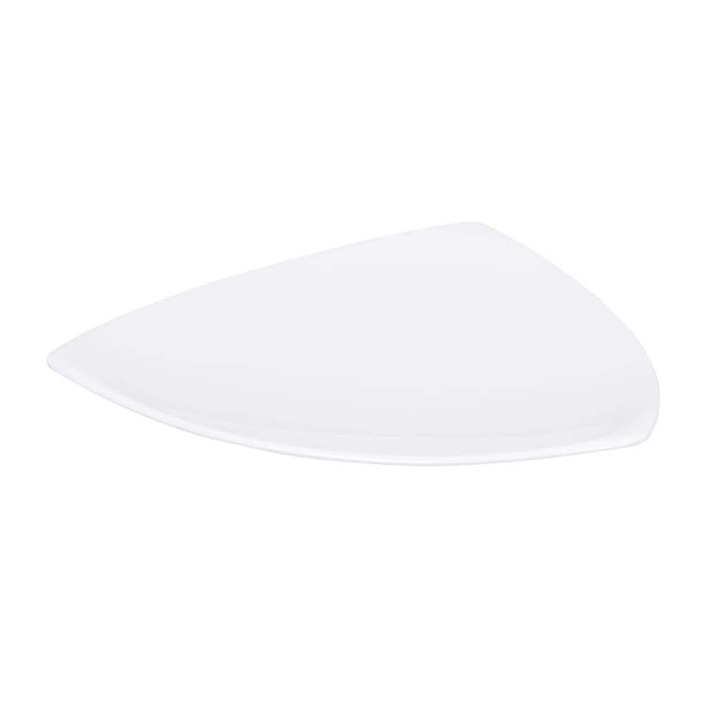 Elite Global Solutions 10 1/4" Triangular Melamine Dinner Plate, White (D11T-W)