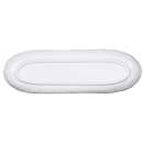 Elite Global Solutions 13" x 4" Oval Tuscany Tray - Melamine, White (D134-W) thumbnail 4