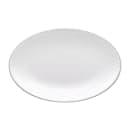Elite Global Solutions 9" x 6 1/4" Oval Melamine Salad Plate - White (D2209L-W) thumbnail 2