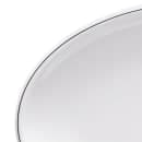 Elite Global Solutions 9" x 6 1/4" Oval Melamine Salad Plate - White (D2209L-W) thumbnail 5