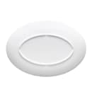 Elite Global Solutions 11" x 7 7/8" Oval Melamine Dinner Plate - White (D2211L-W) thumbnail 4