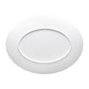 Elite Global Solutions 13" x 10 1/8" Oval Melamine Dinner Plate - White (D2213L-W) thumbnail 4