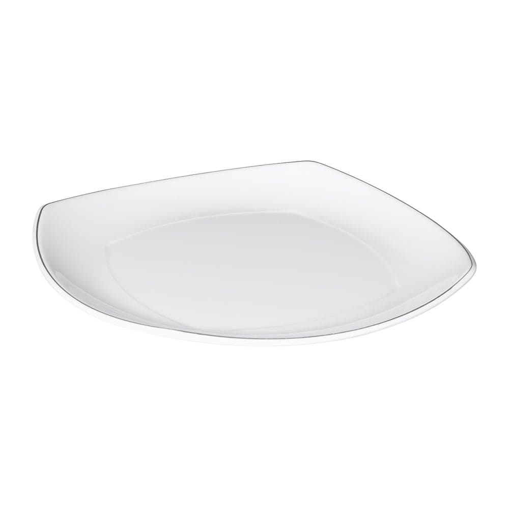 Elite Global Solutions 10 3/8" Square Melamine Dinner Plate, White (D3111L-W)