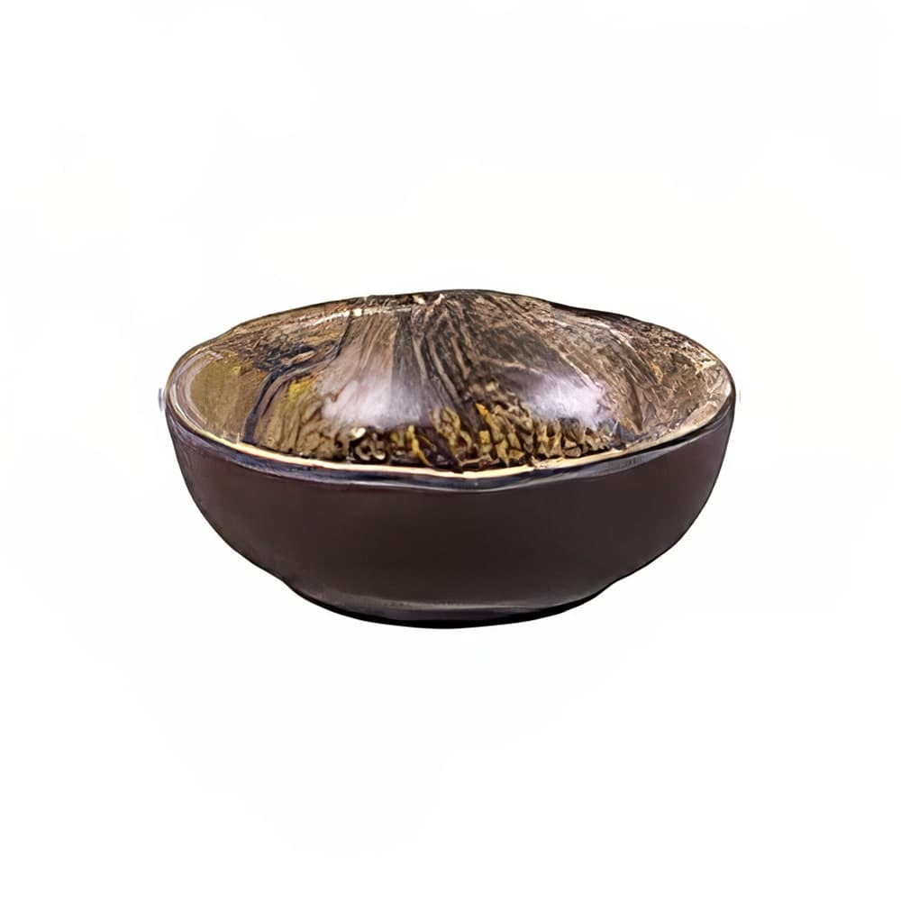 Elite Global Solutions 3 oz Round Melamine Sequoia Bowl (D312RB-SEQ)