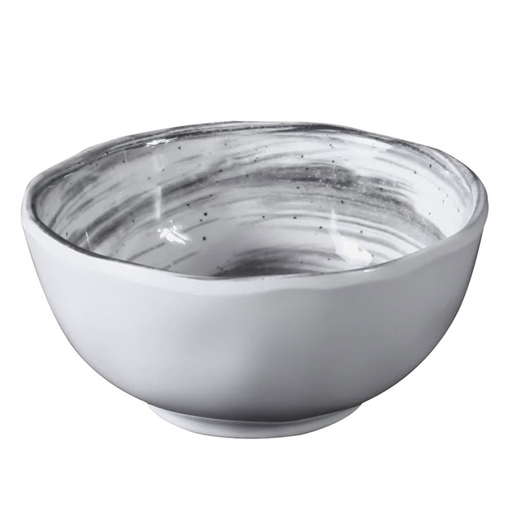 Elite Global Solutions 9 oz Round Melamine Bowl, Black (D4142R-BD)